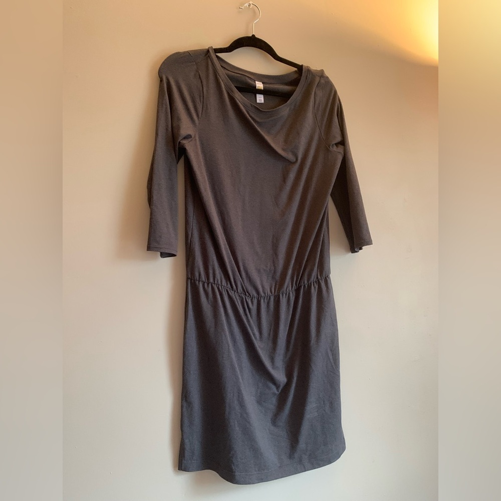 Lole Charcoal Long Sleeve Dress Women Size M Short Outfit Clothing Summer